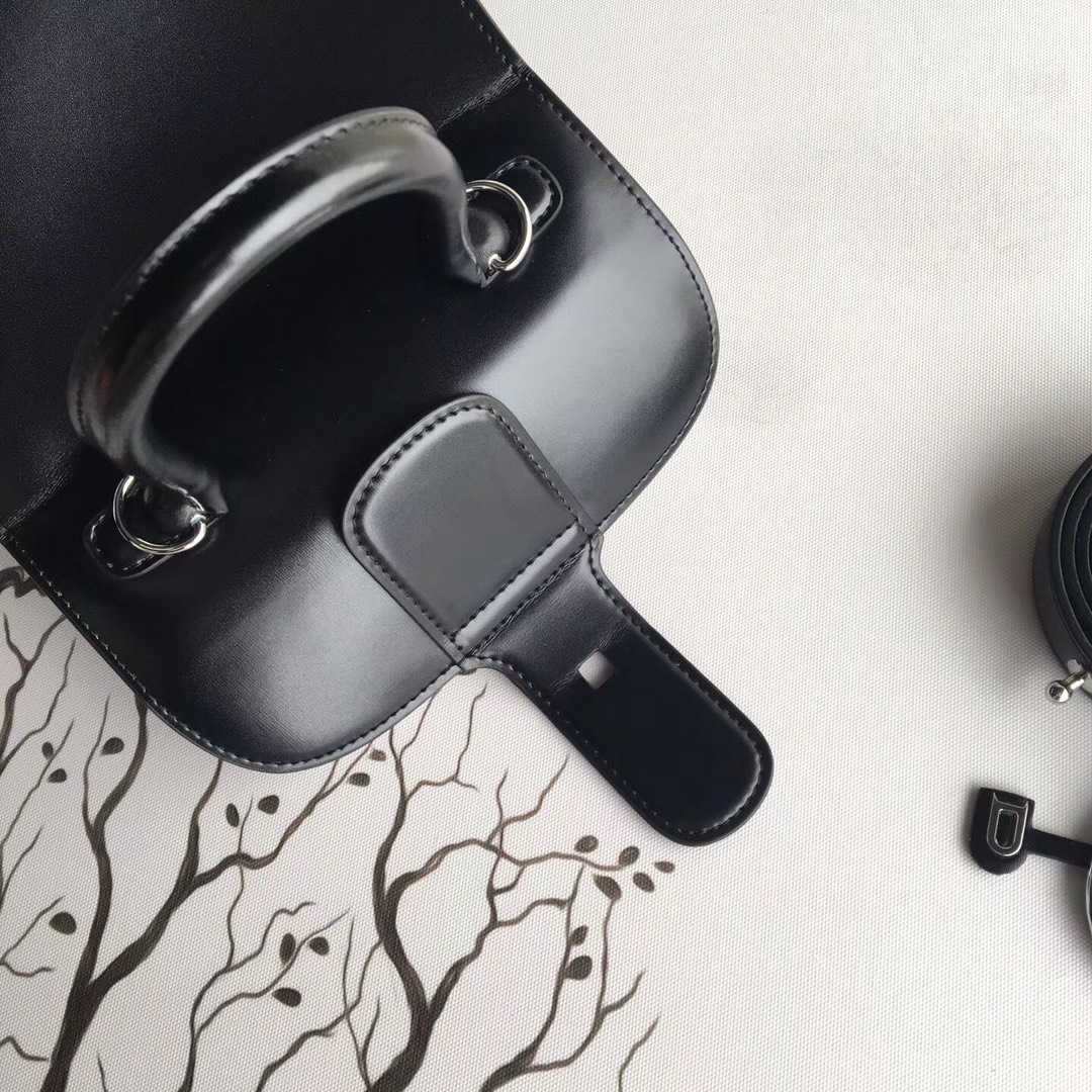 델보 브리앙 박스 GM 백 유광 블랙